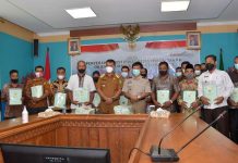 Bupati Wan Siswandi dan BPN ATR Ikuti Acara Penyerahan Sertifikat Tanah Rakyat