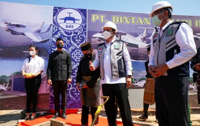 Groundbreaking Galangan Kapal di Dompak Gubernur Kepri Groundbrekaing Pembangunan Gudang Industri Kapal