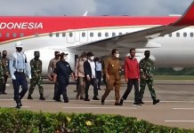 Gubernur Ansar Langsung Sambut Kedatangan Presiden RI Joko Widodo Tiba di Batam