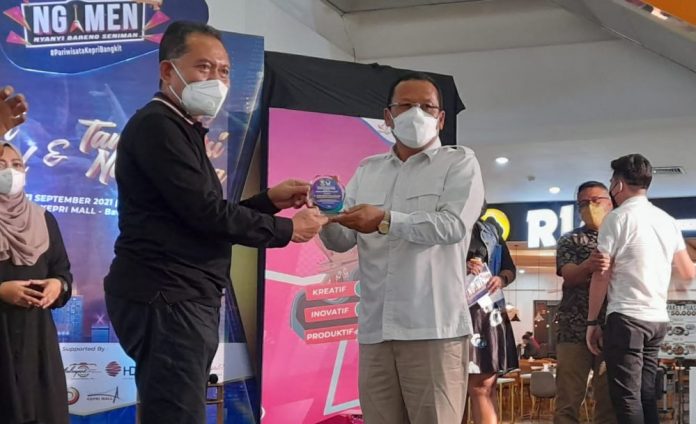 Hadir Acara Ngemen Kepri Mall, Mulia Rindo Purba Berharap Pandemi Covid-19 Segera Berakhir