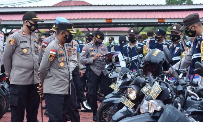 Kapolres Bintan Cek Kendaraan Dinas Operasional