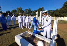 Jelang Dirgahayu TNI AL ke 76, Lanal Ranai Ziarah ke Taman Makam Pahlawan Natuna