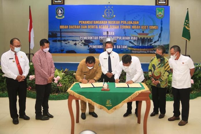 Terima Aset Pemko Batam dan Pemprov Kepri