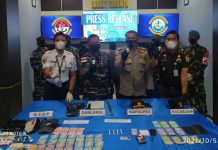 Tim F1QR Lanal Tarempa Bekuk Sindikat dan Kurir Narkoba Masuk Lewat Jalur Feri ke Anambas F1QR Lanal Tarempa Tangkap Kurir Narkoba ke Anambas