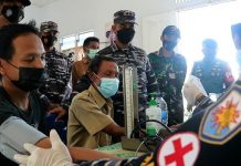 Lanal TBK Terus Galakkan Serbuan Vaksinasi Masyarakat Pesisir, Kapus Apresiasi Tingkat Dewa