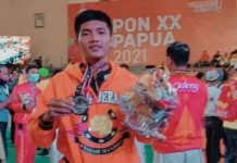 Lukman Hakim Atlet Tarung Derajat Kepri Sumbang Satu Perak di PON PAPUA Lukman Hakim dan Tarung Derajat