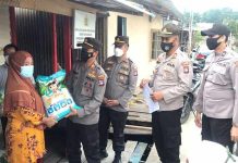 Polsek KKP Salurkan Bantuan Yayasan Buddha Tzu Chi Indonesia ke Warga Kampung Bagan Sei Beduk