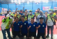 Tanpa Kesulitan Kalahkan Banten, Kepri Juara Grup B Sepak Takraw Pada PON Papua Takraw Kepri