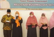 TP PKK Kabupaten Lingga Gelar Kegiatan Membaca Al-Berzanji