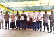 Polsek Bintan Timur Amankan Pencabutan Nomor Urut Cakades Dendun Kecamatan Mantang Cakades Dendun Kecamatan Mantang