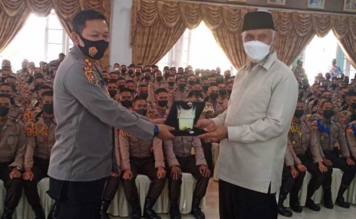 Gubernur Mahyeldi Motivasi Siswa Caba Polri Tahun 2021SPN Polda Sumbar