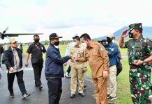 Gubernur, Bupati Natuna Bersama Menkopolhukam dan Mendagri di Natuna