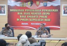 Mabes Polri Beri Penyegaran Hal-Hal Terkait Pelanggaran HAM ke Personil Polda Kepri