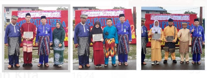 Pelajar berprestasi di HUT 18 Kabupaten Lingga