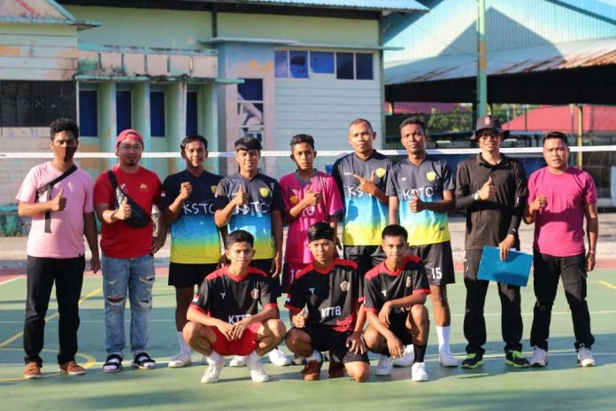 Pemuda Tanjung Uban menggelar Turnamen Sepak Takraw