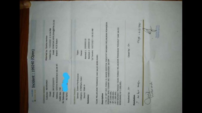 Rekening Nasabah Bank Syariah BTN