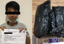 Anjing K-9 Bea Cukai Batam Endus Sabu di Alas Kaki Penumpang KM Kelud