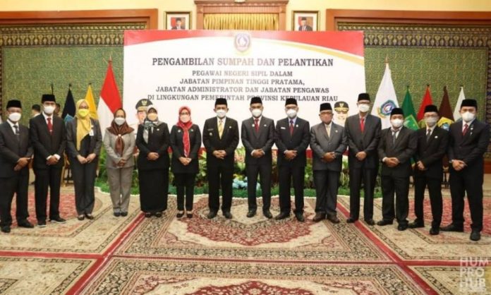 Gubernur Kepulauan Riau H Ansar Ahmad melantik pejabat eselon II Ansar Ahmad Lantik Kepala Dinas