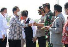 Danrem 033/WP Dampingi Mendagri dan Wamenhan Tinjau Pulau Karang Singa