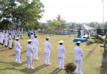 TNI AL Dabo Singkep Gelar Upacara Bendera Peringati Hari Dharma Samudra Tahun 2022