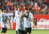 Tak Diperkuat Messi, Argentina Bungkam Chile 2-1 Selebrasi Angel Di Maria usai mencetak gol.