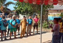 Sekretaris PSTI Tanjungpinang Resmi Membuka Turnamen Sepak Takraw Kampung Kolam Cup Turnamen