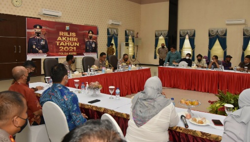 Rilis akhir tahun Polda Kepri 2021
