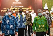 Pj Sekdaprov Kepri Saksikan Peluncuran Hari Pemungutan Suara Pemilu 2024