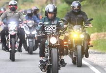 Kunker Naik Motor Kawasaki W175 di Jalan Danau Toba, Jokowi: Udara Disini Fresh Sekali Presiden Jokowi Motoran pakai Kawasaki W175 di Jalan Danau Toba