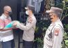 Polsek Batu Aji Bagikan 30 Karung Beras ke Warga Terdampak Pandemi Polsek Batu Aji Bagikan 30 Karung Beras