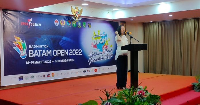 Pembukaan turnamen Badminton Batam Open 2022 di Hotel Golden View Pembukaan turnamen Badminton Batam Open 2022 di Hotel Golden View