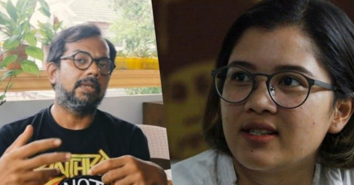 Koordinator KontraS Fatia dan Haris Azhar