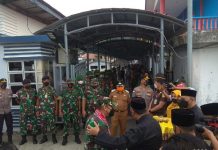 Kunjungi Anambas, Dandim Natuna Disambut Wakil Bupati dan Dikalungkan Kain Cual