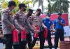 Polres Karimun Simulasi Penanganan Kebakaran dan Pelatihan Apar