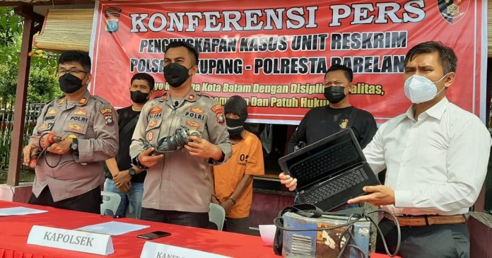 Konferensi pers ungkap kasus tindak pidana pencuri