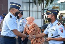 Kunker di Kepri, Danlanud Hang Nadim Batam Sambut Kedatangan KSAU Marsekal Fadjar Prasetyo Kunker di Kepri, Danlanud Hang Nadim Sambut