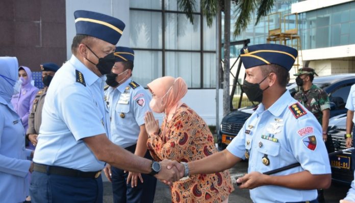 Kunker di Kepri, Danlanud Hang Nadim Sambut Kunker di Kepri, Danlanud Hang Nadim Sambut