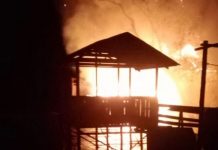 3 Ruko di Pelabuhan Desa Kote Hangus Dilahap Api Kebakaran di Desa Kote, Singkep Pesisir,