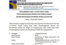 PT Moya Indonesia Kembali Menang Lelang sebagai Operator SPAM Batam SPAM Moya Menang Tender