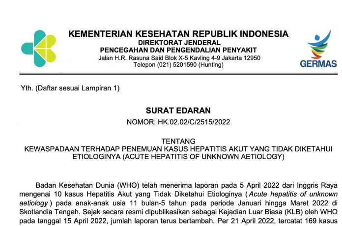 Hepatitis Akut Waspada Kasus Hepatitis Akut Anak di bawah 5 Tahun, Berikut Gejalanya