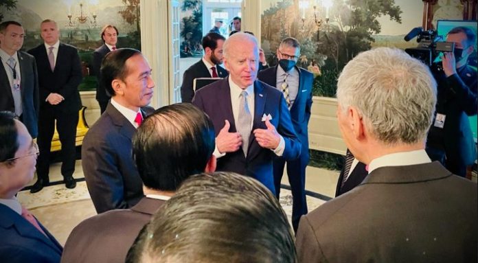 Jokowi dan Joe Biden Presiden Jokowi Dapat Kehormatan Balas Toast Presiden Joe Biden