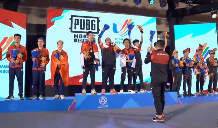 Medali Emas dar Tim PUBG Mobile Sea Game 2021 ok