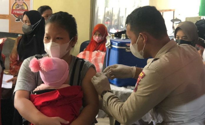 Polres Bintan Dukung Vaksinasi Serentak Polda Kepri