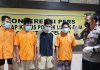 Bobol Toko Obat, Empat Orang Pelaku Mendekam di Polsek Lubuk Baja Pembobol toko obat