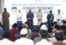 Gubernur Ganjar Pranowo Dapat Dukungan Ribuan Santri dan Para Habib di Condet Jakarta Habib dan Ganjar Pranowo