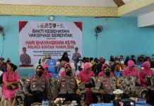 Polres Bintan Gelar Vaksinasi Serentak Jelang Hari Bhayangkara ke-76 Polres Bintan Gelar Vaksinasi