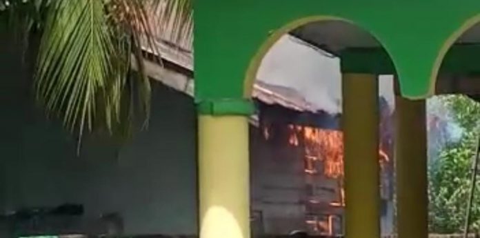 Sebuah rumah di bilangan Baran Tanjungbalai Karimun