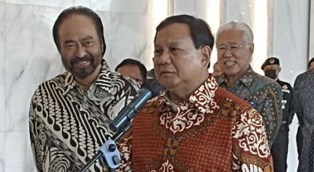 Tujuan Prabowo Subianto Kunjungi Surya Paloh di NasDem Tower