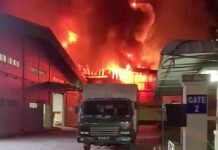 PT PCI Elektronik Panbil Terbakar, Karyawan Berhamburan Menyelamatkan Diri kebakaran pci