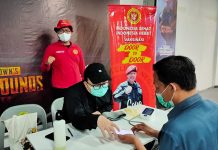 Waspada Gelombang Baru Covid-19, Kabinda Kepri Imbau Masyarakat Lengkapi Vaksinasi Boster Gerai vaksinasi di Grand Batam Mall bersama Binda Kepri